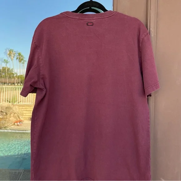 FUBU Maroon/Red Velvet Detail Graphic Tee XL - Picture 8 of 12
